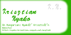 krisztian nyako business card